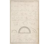 Ã‰léments de géométrie. Des lignes. De la génération du cercle. (1769-1774) Affiche imprimée par André Jacob Roubo (24 x 36)