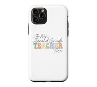 À l'époque de ma deuxième année, Retro Groovy Back to School Professeurs Coque pour iPhone 11 Pro