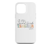 À l'époque de ma deuxième année, Retro Groovy Back to School Professeurs Coque pour iPhone 13 Pro Max
