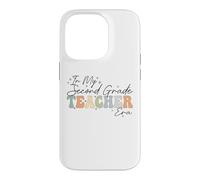 À l'époque de ma deuxième année, Retro Groovy Back to School Professeurs Coque pour iPhone 14 Pro