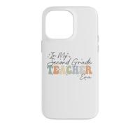 À l'époque de ma deuxième année, Retro Groovy Back to School Professeurs Coque pour iPhone 14 Pro Max