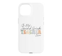 À l'époque de ma deuxième année, Retro Groovy Back to School Professeurs Coque pour iPhone 15