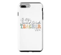 À l'époque de ma deuxième année, Retro Groovy Back to School Professeurs Coque pour iPhone 7 Plus/8 Plus