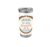 À l'époque de ma grand-mère, Funny Grandma Crafts Gen Z Gobelet isotherme en acier inoxydable double paroi