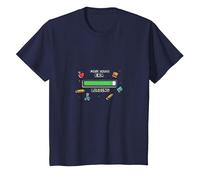 À l'époque de ma première année : Loading Kids School Nostalgia T-Shirt, Enfant, Bleu Marine, 6 Ans