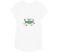 À l'époque de ma première année : Loading Kids School Nostalgia T-Shirt, Fille, Blanc, XS