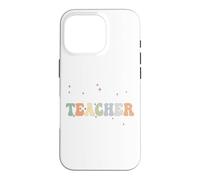 À l'époque de ma sixième année, des professeurs de rentrée Scolaire rétro et Groovy Coque pour iPhone 16 Pro