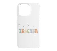 À l'époque de ma sixième année, des professeurs de rentrée Scolaire rétro et Groovy Coque pour iPhone 15 Pro Max