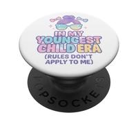 À l'époque de Mon Plus Jeune Enfant, Les règles ne s'appliquent Pas à Moi - Fille PopSockets PopGrip Adhésif