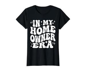 À l'époque de Mon propriétaire, Une drôle de première Maison pour Un Nouveau propriétaire T-Shirt Graphique avec Valeur, Femme, Noir, XS