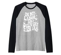 À l'ère de la Technologie du Travail et de l'accouchement, Funny L&D Scrub, OB Tech Manche Raglan