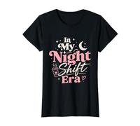 À l'ère de Mon équipe de Nuit T-Shirt Graphique avec Valeur, Femme, Noir, L