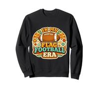 À l'ère du Flag Football, entraîneur de Joueurs rétro et Groovy Vintage Sweatshirt