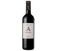 ""A l'Etat Pur" SANS SULFITES - Vin Rouge Sec Bordeaux AOC - 75 cl - Lot de 3"
