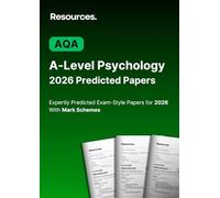 A-Level Psychology AQA Predicted Papers for 2026: (7182)