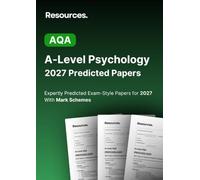 A-Level Psychology AQA Predicted Papers for 2027: (7182)