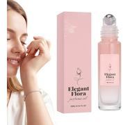 à l'Huile de Rose Naturelle,10ml D'Extrait Végétal Doux Et À Longue Tenue | Le Roll-On À La Rose,Pour Femmes Corps Voyage Bureau Rendez-Vous Fête et Mariage