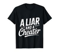 A Liar and A Cheater Breakup Puns Expose Ex - T-Shirt Graphique avec Valeur