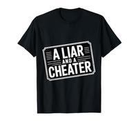 A Liar and A Cheater Breakup Puns Expose Ex - T-Shirt Graphique avec Valeur