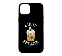 A Lil Bit Hotheaded Jeu de Mots Humoristique Coque pour iPhone 14 Plus