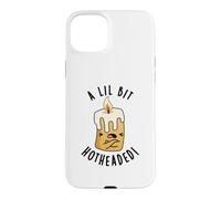 A Lil Bit Hotheaded Jeu de Mots Humoristique Coque pour iPhone 15 Plus