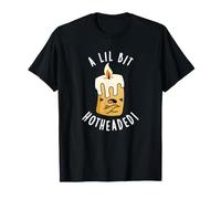 A Lil Bit Hotheaded Jeu de Mots Humoristique T-Shirt