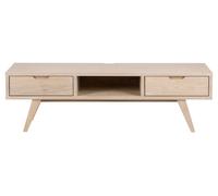 A-Line Meuble TV avec 1 espace de rangement et 2 tiroirs, chêne.