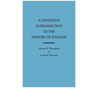 A Linguistic Introduction To The History Of English