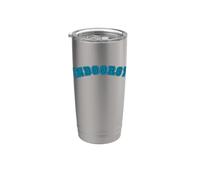 À l'intérieur, je ne veux pas sortir, je veux rester à l'intérieur Gobelet isotherme en acier inoxydable double paroi