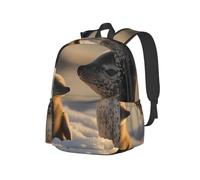 A Little Animal In The Rain Sac à dos léger pour voyage, randonnée, trajets quotidiens d'affaires, sac à dos pour ordinateur portable rose pour homme et femme