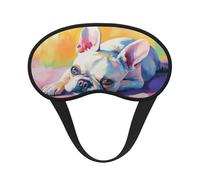 A Little Dog Lying Masque pour les yeux ultime pour dormir, masque doux et confortable, masque relaxant sans pression nocturne.
