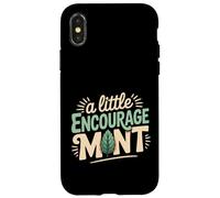 A Little Encourage Mint Positive Puns Motivation - Coque pour iPhone X/XS