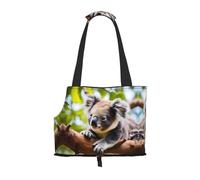 A Little Koala Sac à bandoulière portable pour animaux de compagnie, convient pour les petits chiens et chats, sac de courses et de voyage à double usage