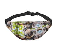 A little koala Sac banane à bandoulière pour garçon, grand sac banane de voyage tendance pour le sport, la course, le cyclisme, les voyages, la pêche