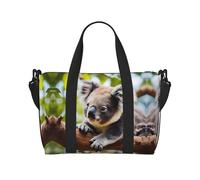 A little koala Sac de voyage à bandoulière pour femme Sac à main décontracté avec fermeture éclair Convient pour le travail, les voyages, le fitness, les voyages