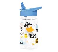 A Little Lovely Company Gourde transparente au design unique 450 ml | Convient pour l'école de couleur, la garderie, l'école primaire, les vacances, on the go (Pirate)