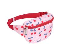 A Little Lovely Company Kinder Sac Banane Cerise | Crossbody Bag Ceinture D'argent Randonnée Voyage Garçons Filles Polyester