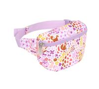 A Little Lovely Company Kinder Sac Banane Jardin de Fleurs | Crossbody Bag Ceinture D'argent Randonnée Voyage Garçons Filles Polyester