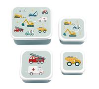 A Little Lovely Company – Boîtes à goûter Véhicules – Lot de 4
