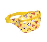 A Little Lovely Company Sac banane enfants amis animaux | Sac à bandoulière, ceinture d'argent, randonnée, voyage, garçons, filles, polyester