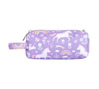 A Little Lovely Company Trousse à crayons pour enfants | Polyester, 20 x 8 x 7 cm, Rêves de licorne, École