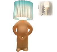 A Little Shy Man Creative Lamp,Naughty Little Boy Desk Lamp,A Little Shy Man Creative Lamp,Unique Desk Lamp,Small Night Lights Home Decoration Novelty Gift,Home Decoration Beautiful Gift ( Color : Blu