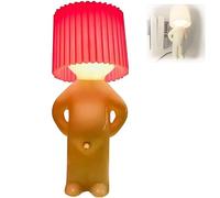 A Little Shy Man Creative Lamp,Naughty Little Boy Desk Lamp,A Little Shy Man Creative Lamp,Unique Desk Lamp,Small Night Lights Home Decoration Novelty Gift,Home Decoration Beautiful Gift ( Color : Red