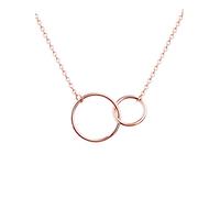 a little something ® Collier Praga | Collier Femme plaqué Or 18 carats (Or Rose) | avec boîte à Bijoux