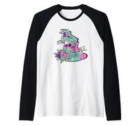 A Little Spooky Sweet Witch Chapeau de sorcière Motif Floral Manche Raglan
