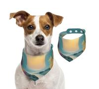 A Lively Little River Écharpe pour animal domestique - Bandana pour chien - Pour le printemps et l'été - En coton doux - Accessoires réglables pour petites, moyennes et grandes tailles
