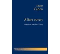 À livre ouvert Blanchot, du Bouchet, Cohen, Derrida, Jabès, Laporte - Didier Cahen - Hermann - broché - Essai