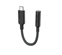 A-Logic Adaptateur Audio Jack 3,5 mm pour Appareils USB-C avec Chipset DAC Noir