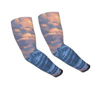 A Lone Wolf In The Snow-Capped Mountains Summer Sun Protection Arm Sleeve Cooling Arm Sleeve For Men Women Running Baseball Golf Cyclisme