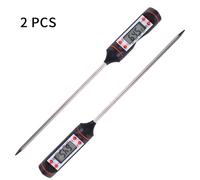 à longue sonde pour la cuisson des aliments,à lecture instantanée numérique,viande,barbecue,fumoir à griller,précis,2 pièces - Type 2pcs